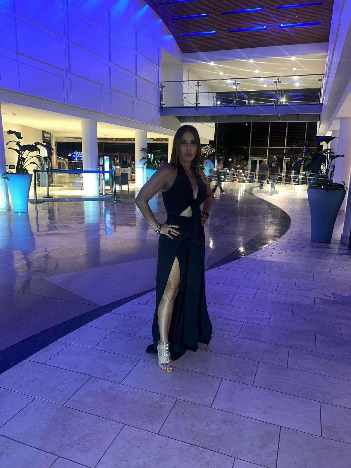 BLACK HALTER JUMPSUIT