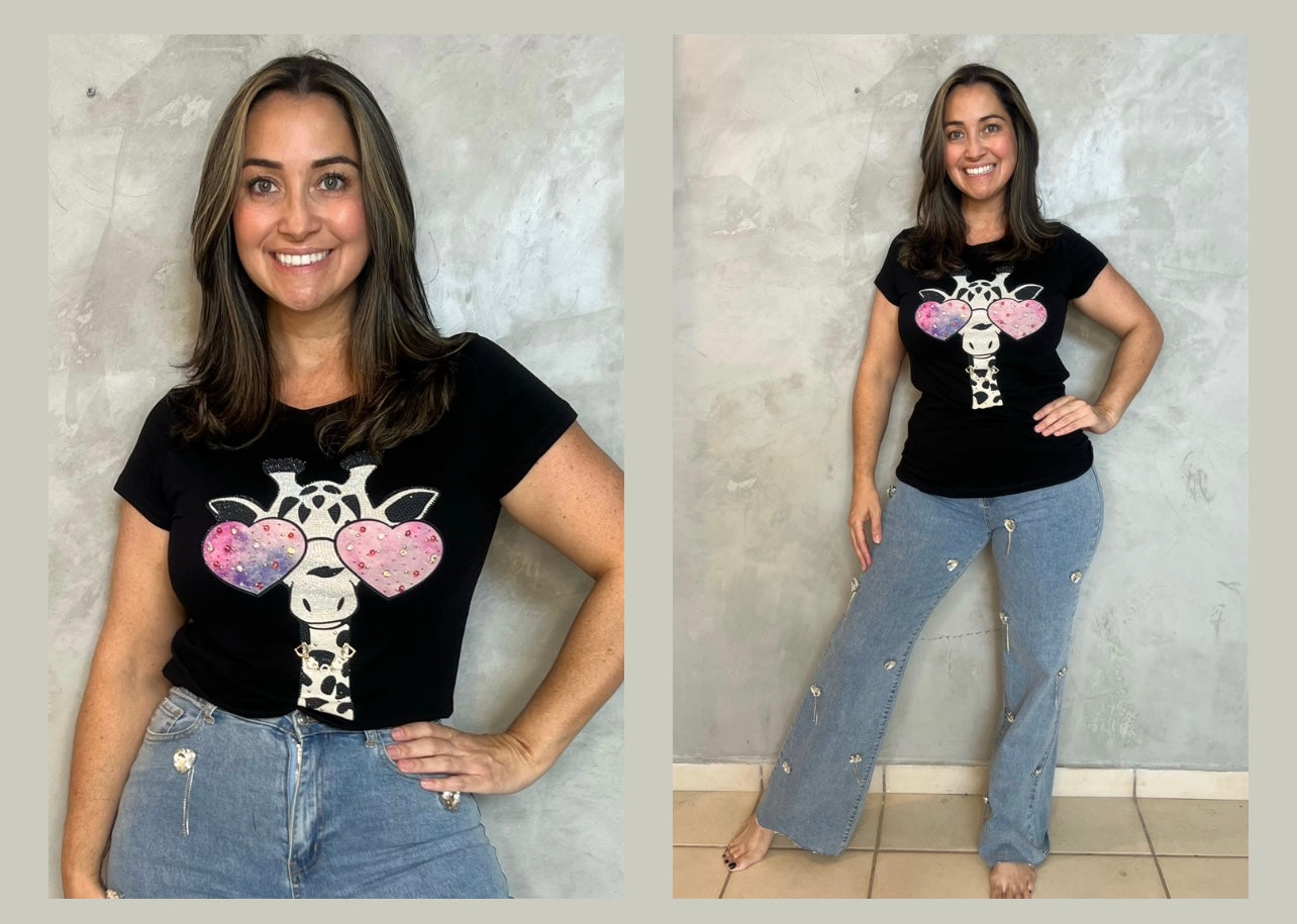 TOP DE JIRAFA CON CORAZONES