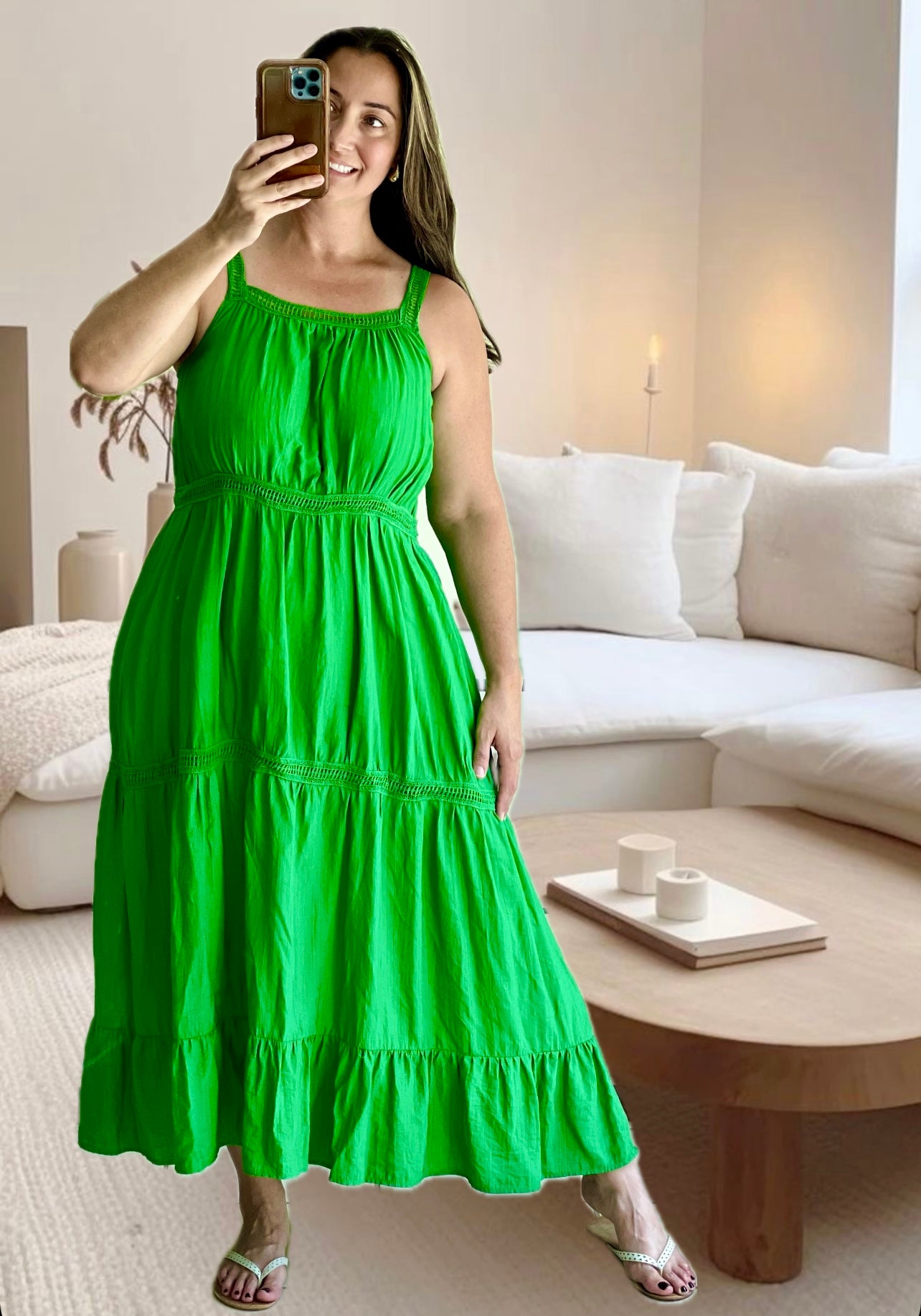 GREEN MAXI DRESS