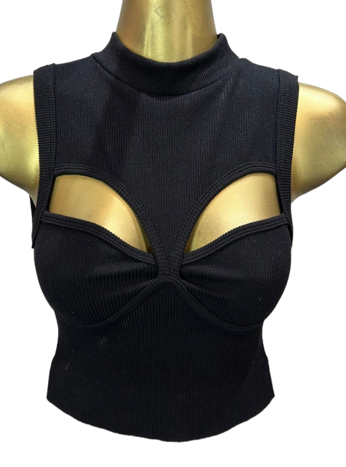 BASIC TOP TURTLENECK SLEEVELESS
