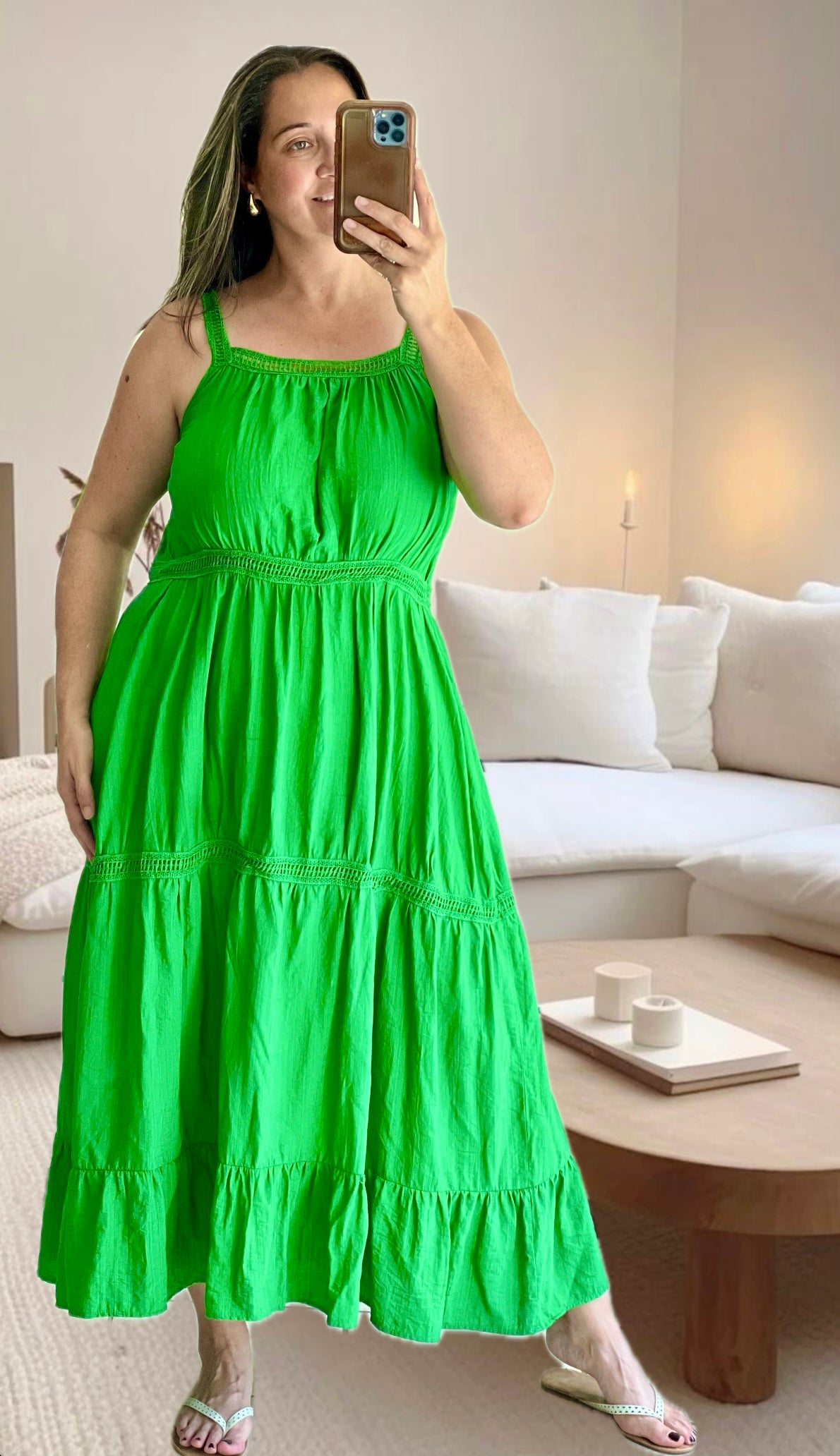 GREEN MAXI DRESS