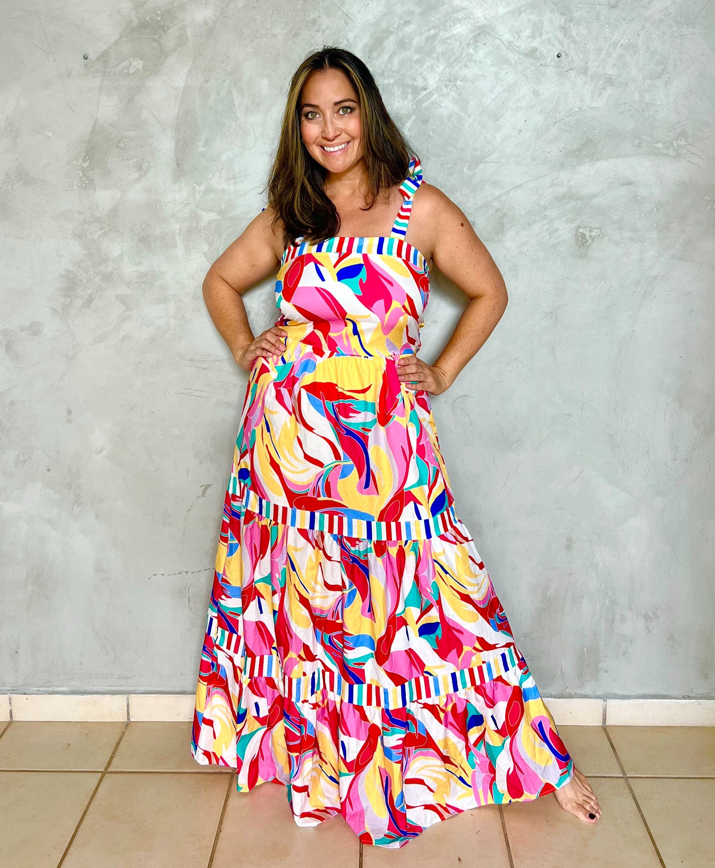 COLORFUL MAXI DRESS