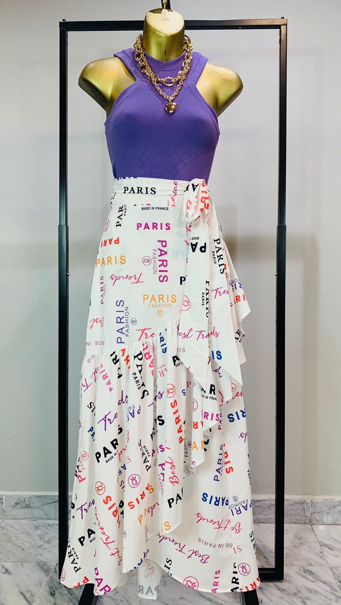 PARIS WRAPAROUND SKIRT