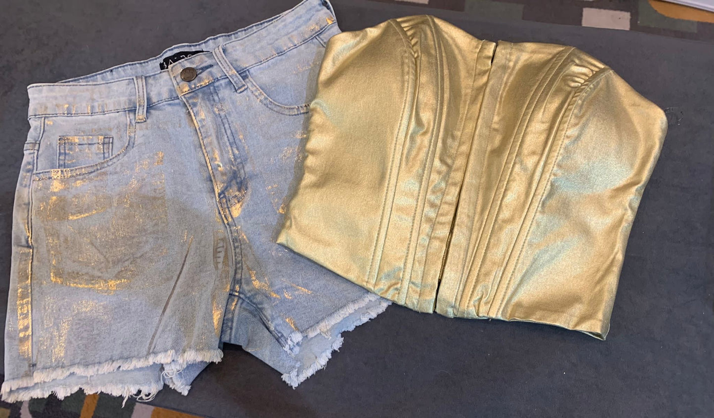 METALLIC BUSTIERS