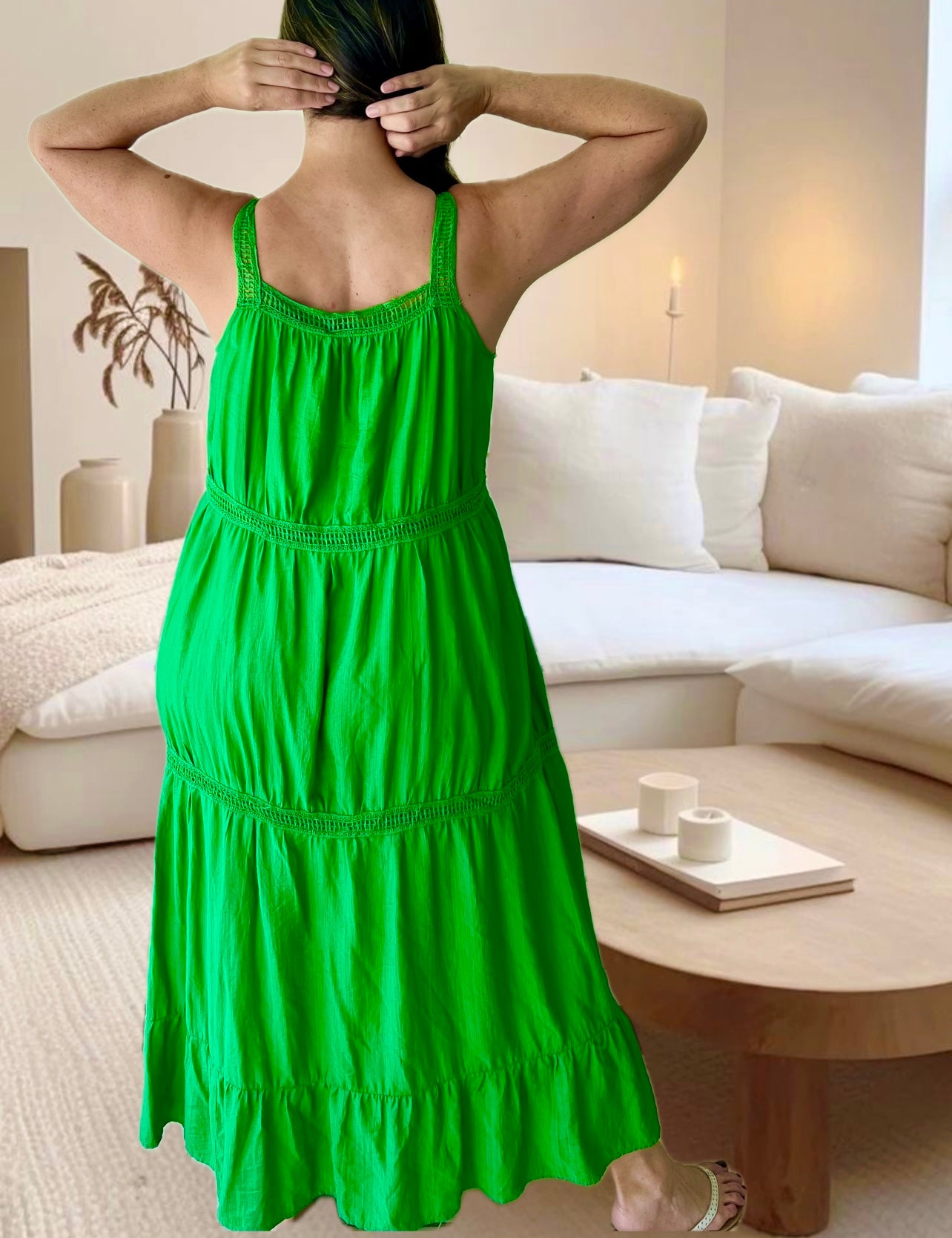 GREEN MAXI DRESS