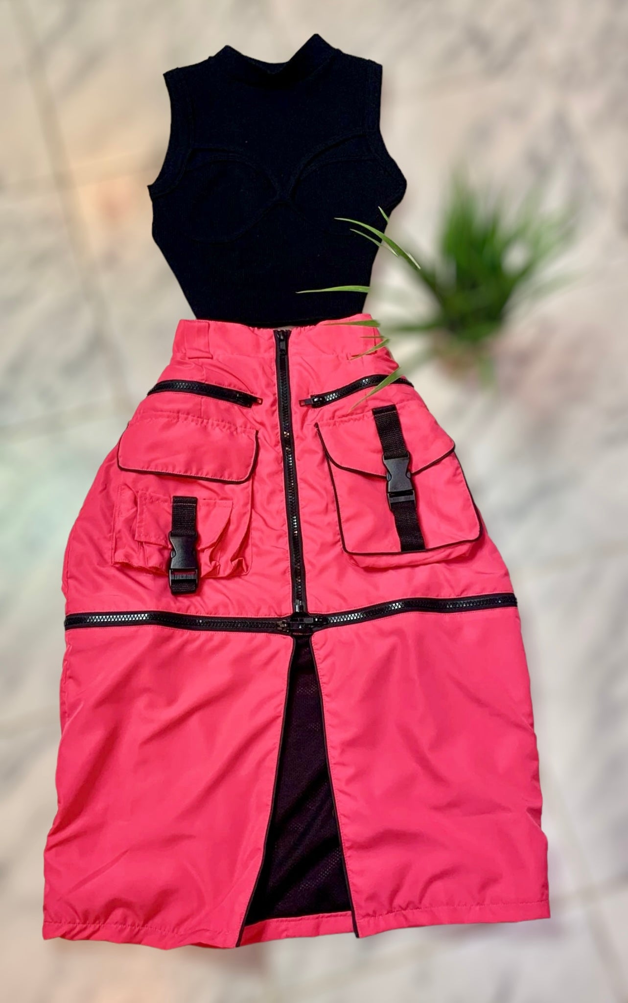 FALDA 2 EN 1 FUCHSIA
