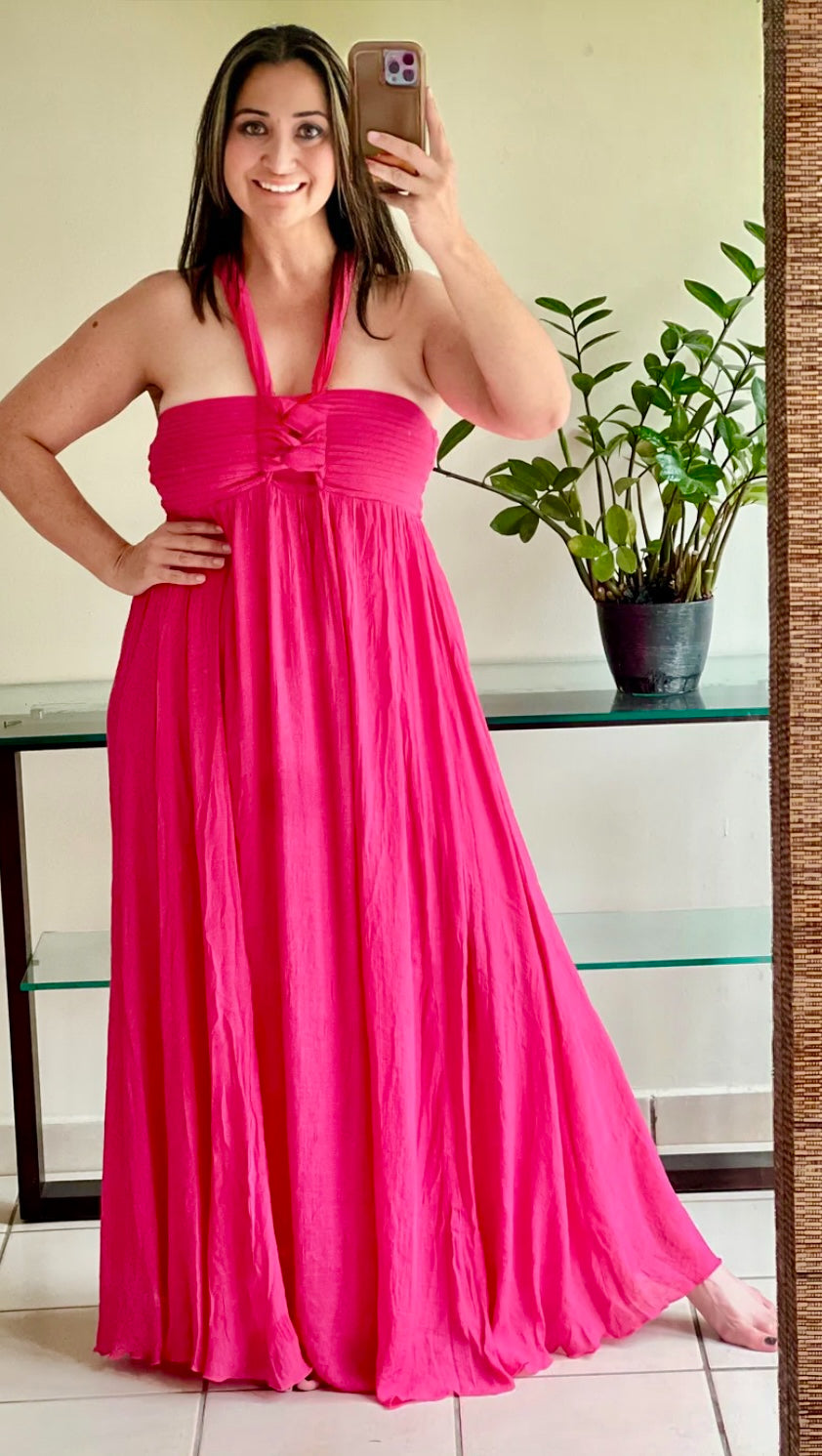 FUCHSIA MAXI DRESS