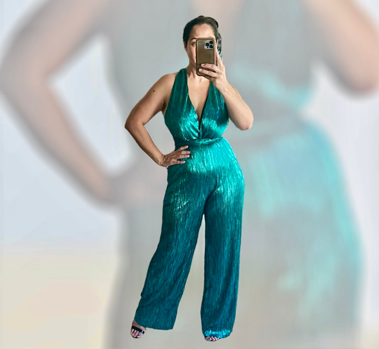 TEAL JUMPSUIT