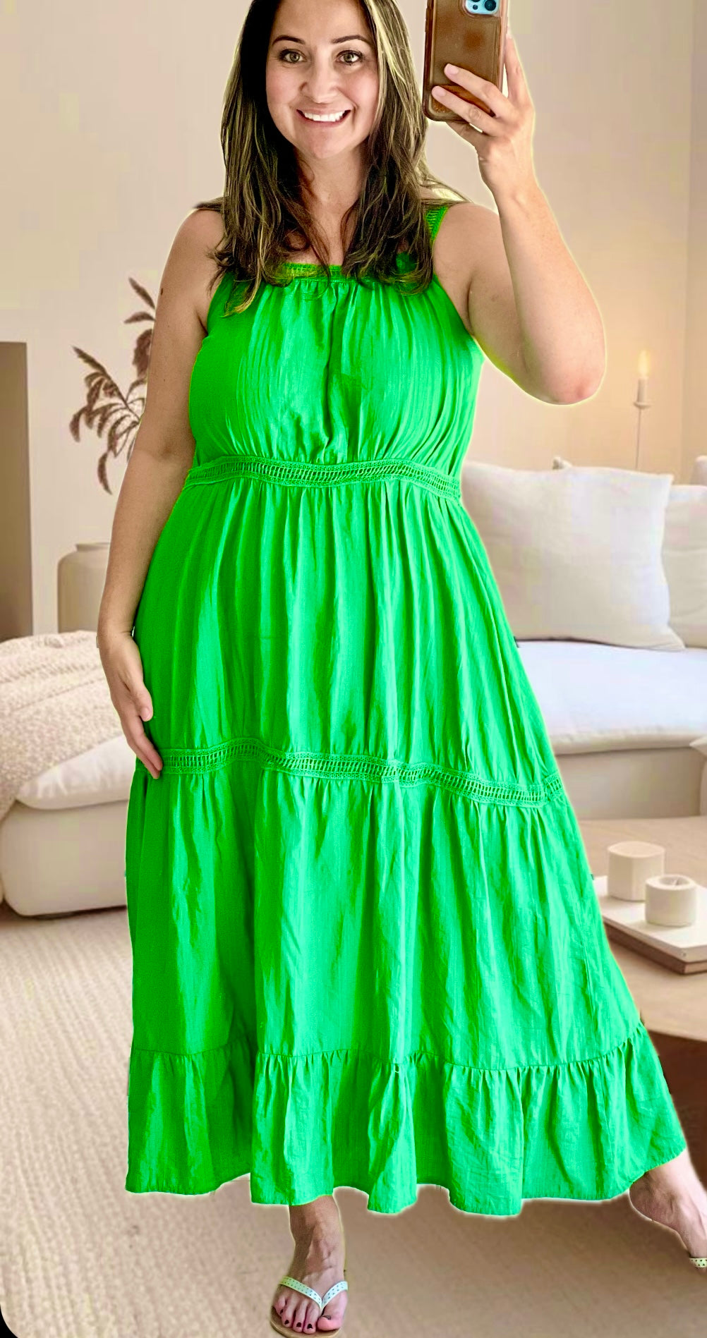 GREEN MAXI DRESS
