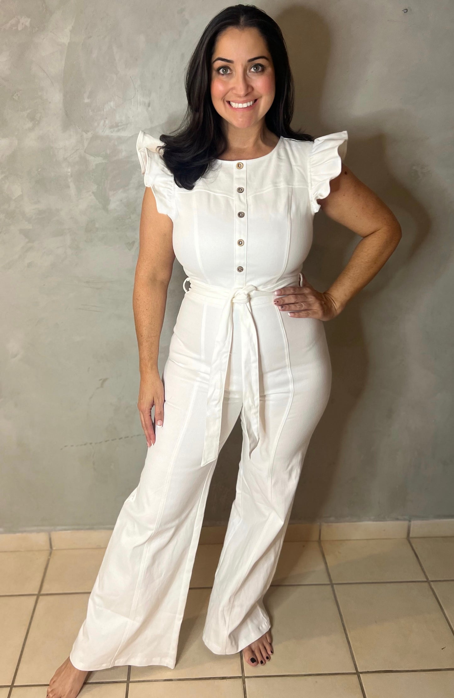 JUMPSUIT BLANCO EN DENIM