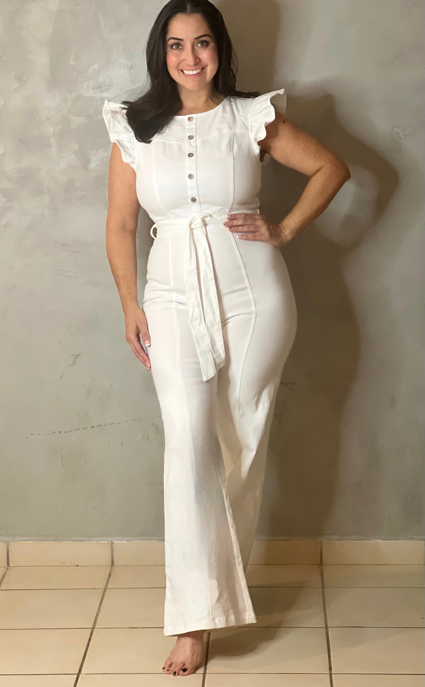 JUMPSUIT BLANCO EN DENIM