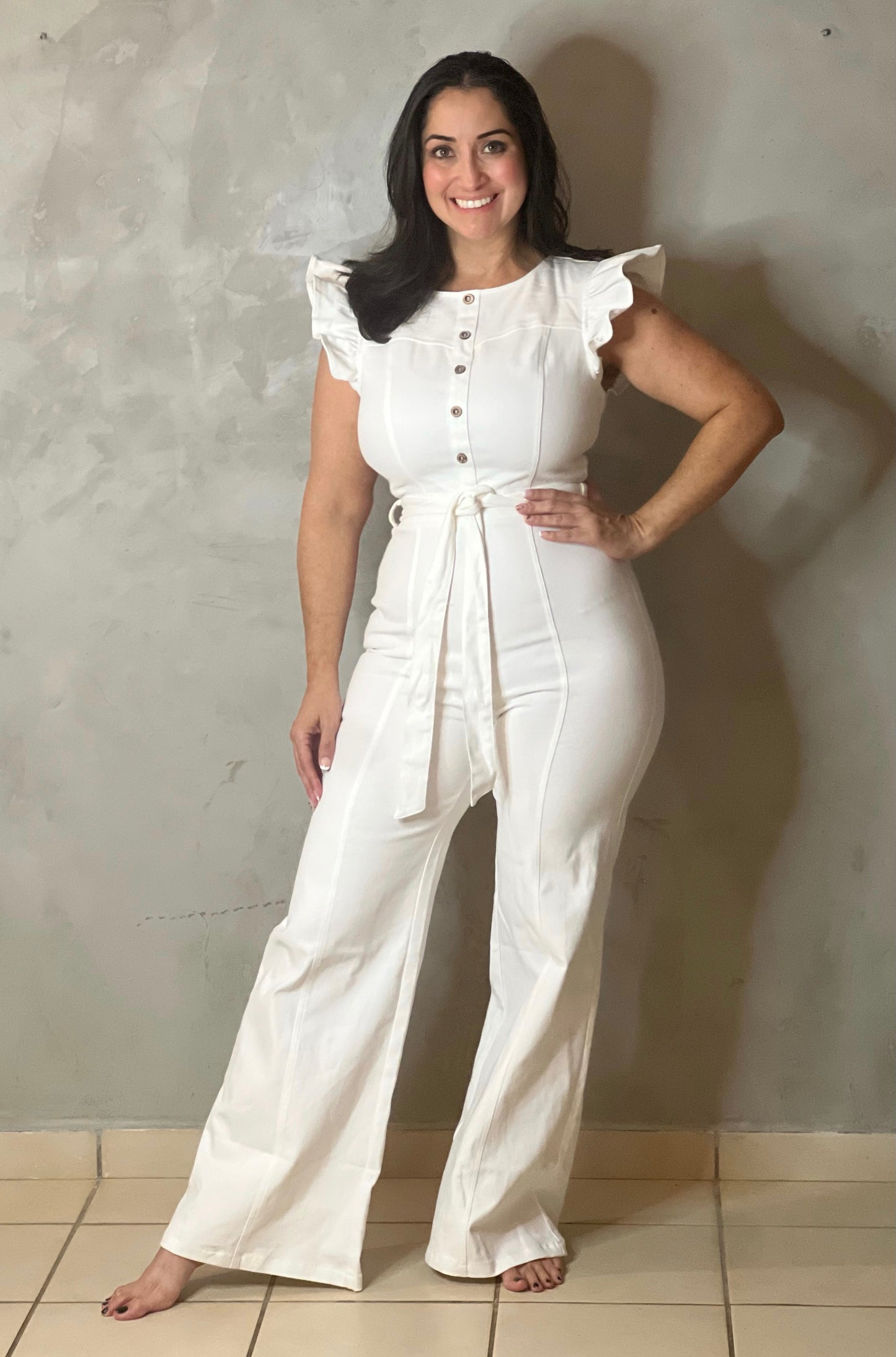 JUMPSUIT BLANCO EN DENIM