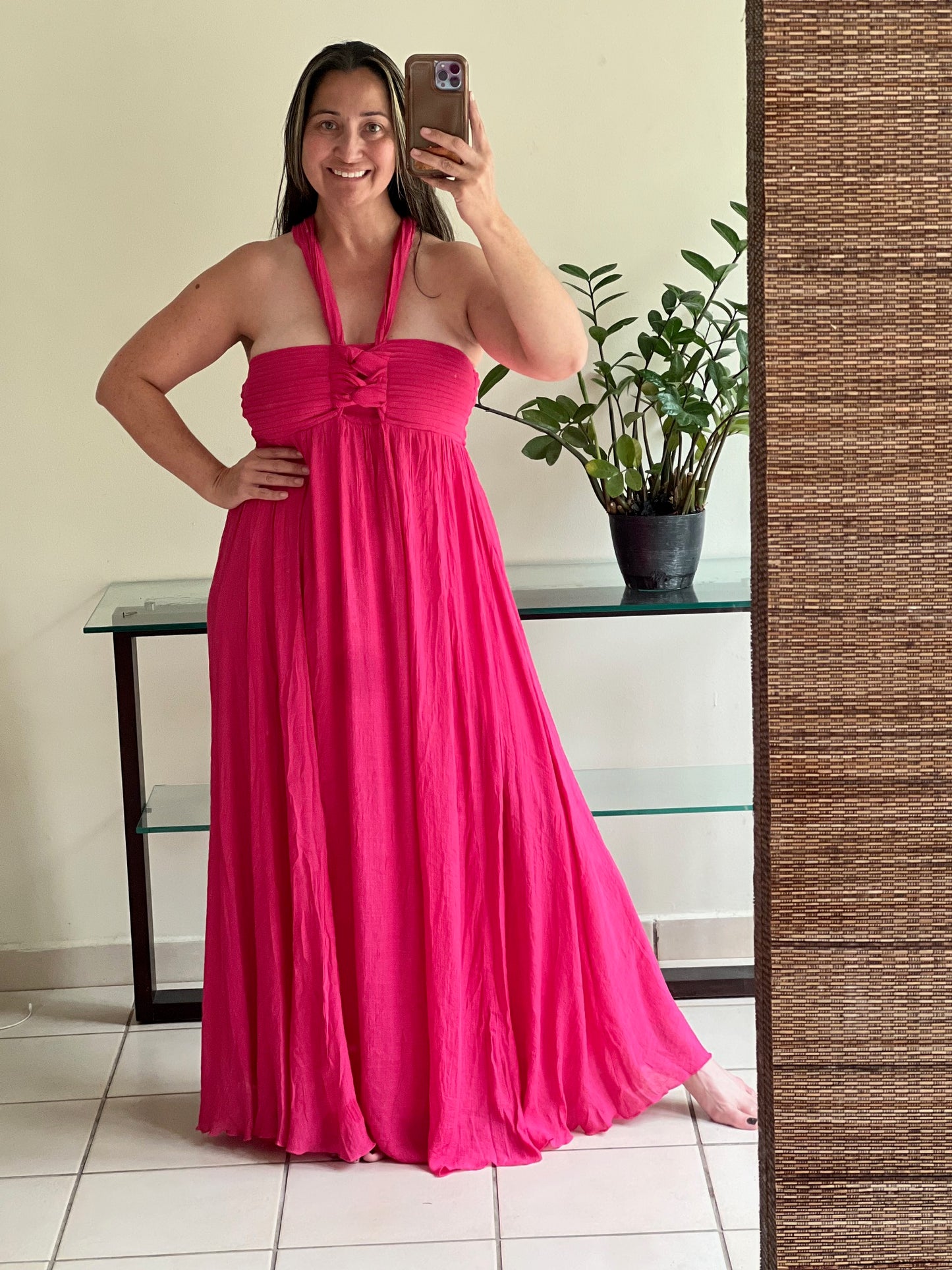 FUCHSIA MAXI DRESS