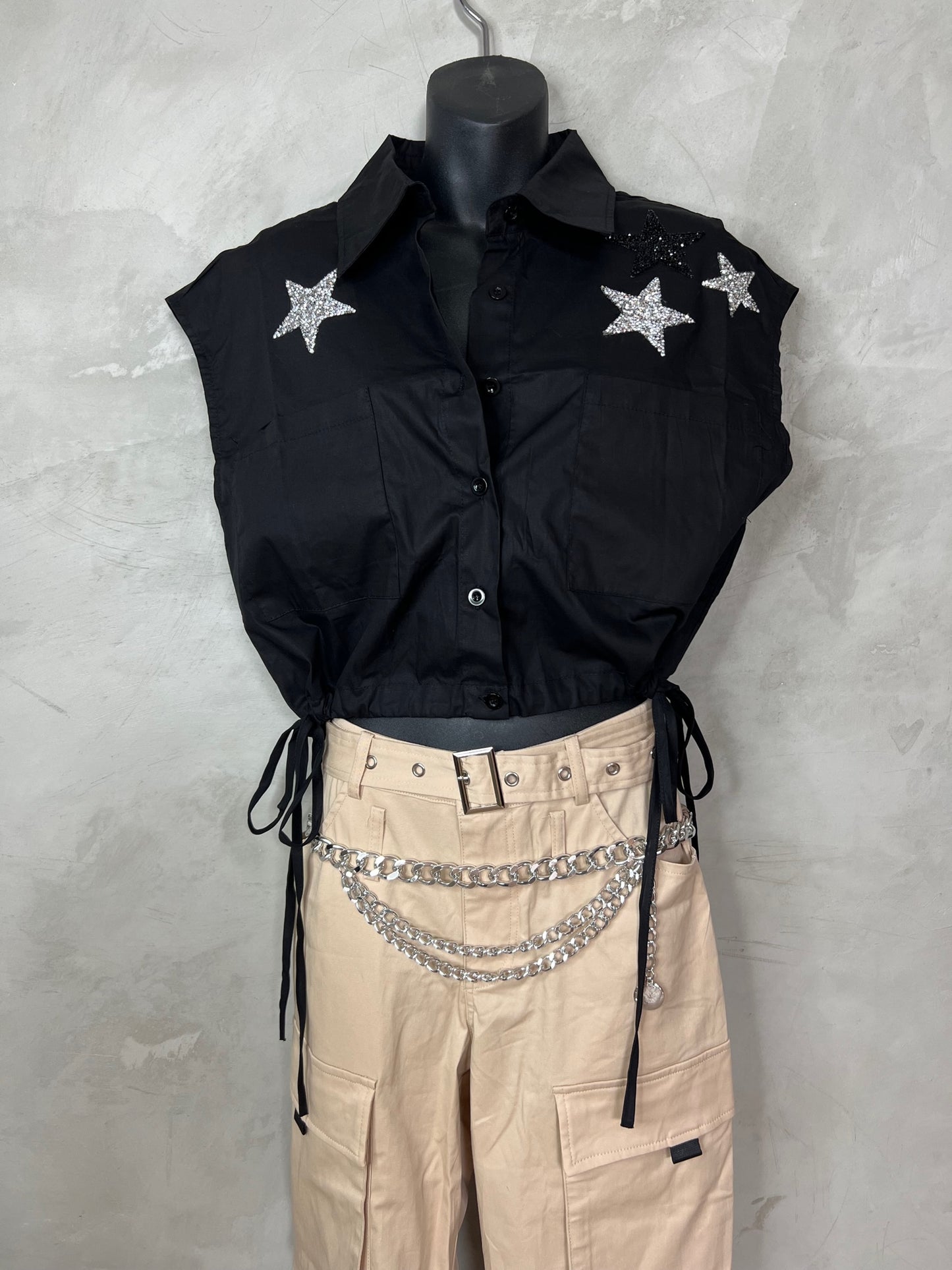 SALE - BEIGE CARGO JOGGERS